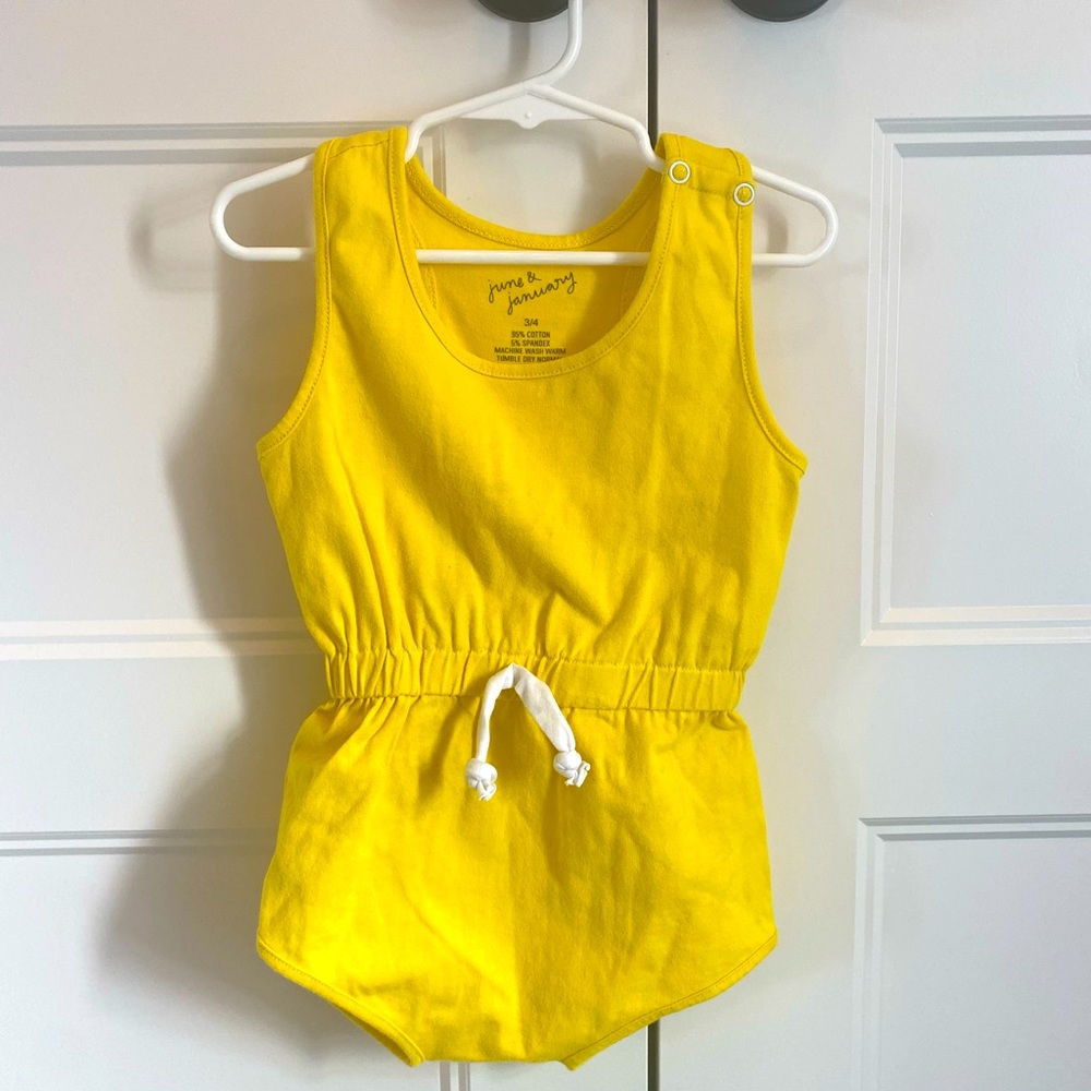 Yellow June & January romper